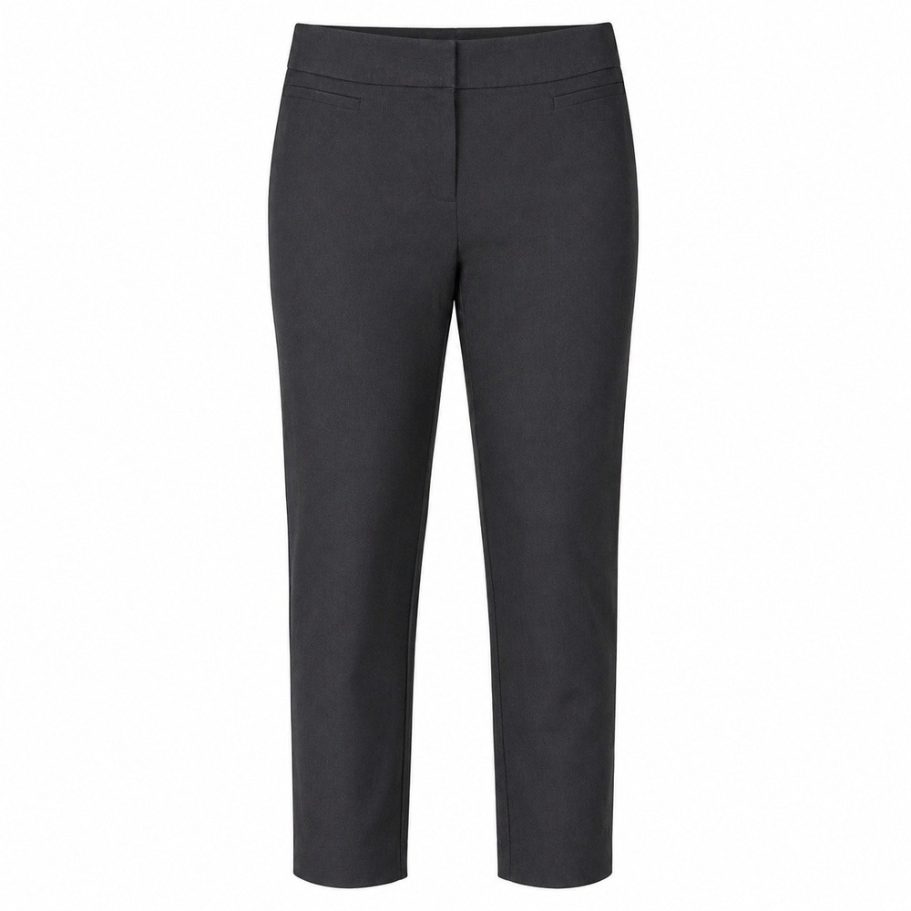 Eileen Fisher Pants Womens Black Organic Cotton Office Career Ankle Size 12